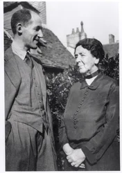 Marcel Jouhandeau with his mother